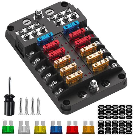 12v dc distribution block in box|12v automotive terminal block waterproof.